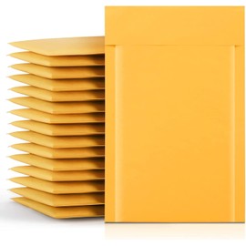 Switory 25pc Small A4 21.6cmx28cm Kraft Bubble Mailers Padded Envelopes for Packaging Gold Delivery Envelopes Padded