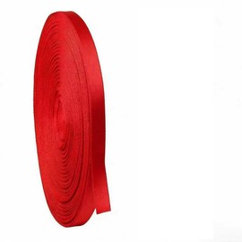55 Yards Soild Red Polyester Fiber Grosgrain Ribbon Perfect for Crafts Gift Wrapping, Presents & Party Favors