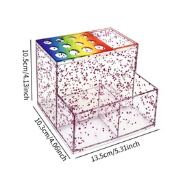 perfeclan Scherenhalter, Salon-Organizer, Haarbürstenhalter, Friseurscherenhalter-Box, Salon-Scherenhalter-Gestell für Bürsten, Haarstyling