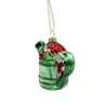Silver Tree 4-Inch Glass Watering Can Shaped Ornament