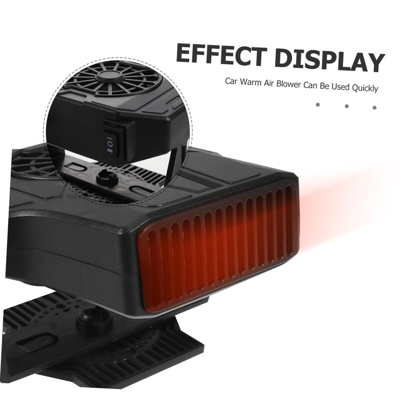 Mobestech 12v Car Heater Mini Windshield Defogger Auto Cool Fan