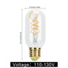 LED Bulb Double Spiral Antique Flexible Filament Retro Decoration E27