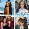 Boho Hair for Braiding 18 Inch Curly Crochet Hair Deep