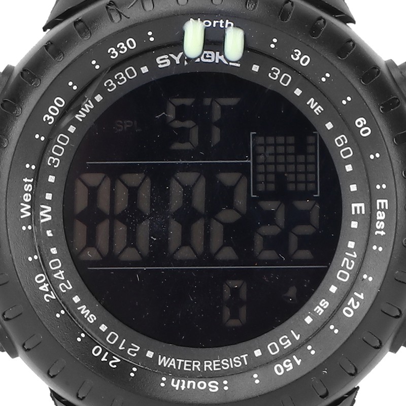 Digital Sports Watch Night Light Waterproof Multiple Functions Electronic Watch