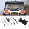 LIANGREN 12V Electric Windshield Wiper Motor Kit+Wiring For Polaris Ranger