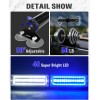 Emergency Strobe Traffic Light Bar 40LED Dash Safety Flashing Front/Rear