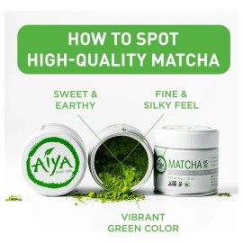 Aiya Since 1888 Té Verde Matcha En Polvo Aiya 30 G Vegano                                                                                             