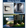 Kaxiida Solar Lights Outdoor Waterproof IP68, 3 Lighting Models Solar