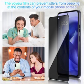 Lokyoo 2 Pack Privacy Screen Protector for Motorola Moto G Stylus 2025 [Anti-Spy Tempered Glass], Ultra HD, Anti-Scratch, Bubble-Free, Easy Install 9H Protective Glass for G Stylus 2025