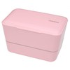 Expanded Double Bento Box by Takenaka (Pink)