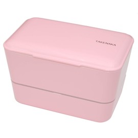 Expanded Double Bento Box by Takenaka (Pink)