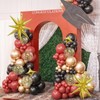TAOYE Bow Kit Black And Gold Balloons, Brown Garland, 98