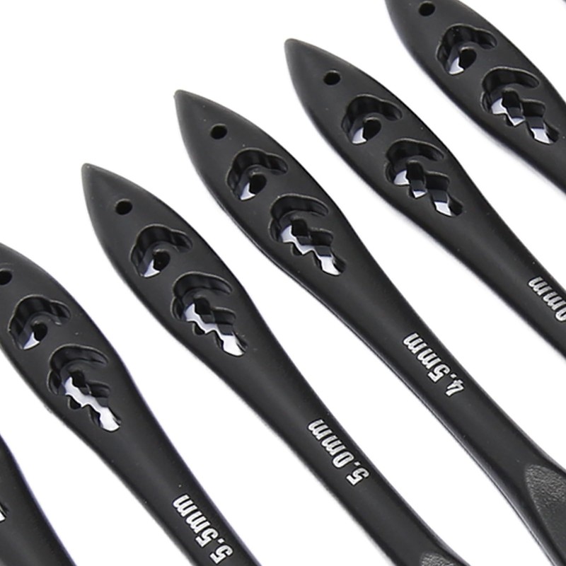 Black Crochet Hooks Set 2.0-6.0mm Ergonomic Handle Reduce Cramps, Multiple