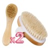 Duo Cepillos Facial Y Corporal Exfoliante Piel Muerta Bambú
