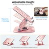360°Rotating Laptop Stand, Ergonomic Adjustable Foldable Notebook Riser, Metal Computer
