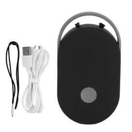 Mini Hanging Neck Negative Ion Air Purifier Portable Necklace Purifier Air CleanerBlack