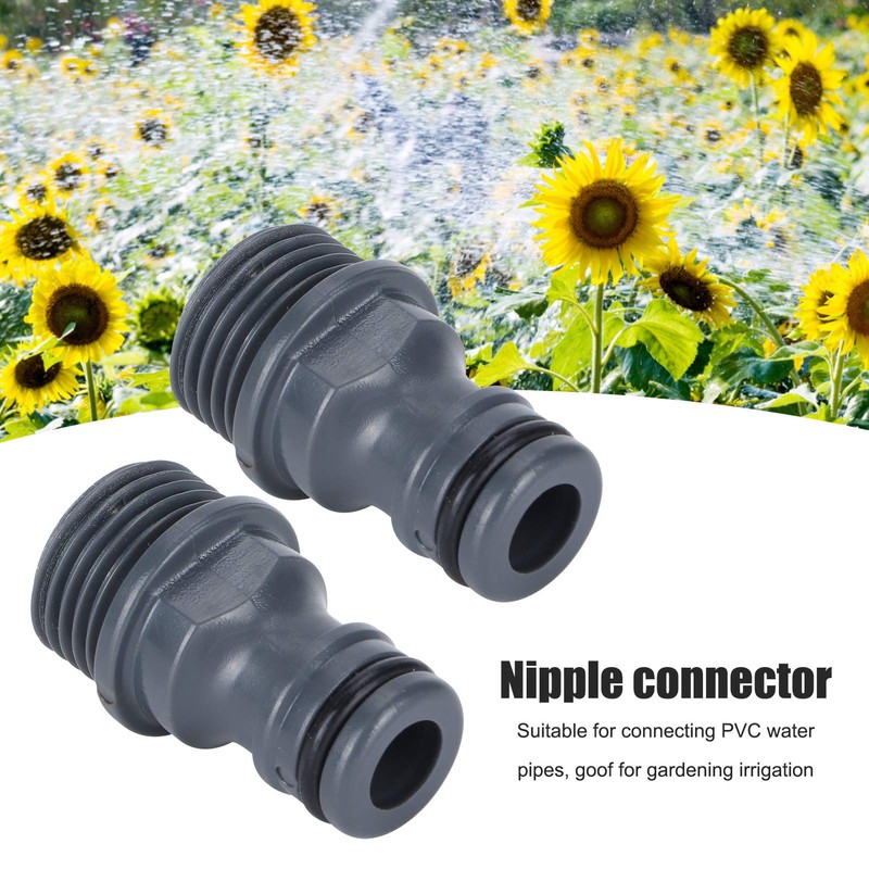 Tap Nipple Connector, 2 Pieces G1/2 Male Thread Quick Connection