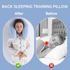 ROYALAY Back Sleeping Training Pillow, Memory Foam Beauty Pillow with