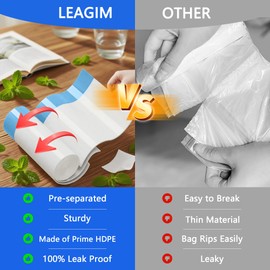 6 Gallon Trash Bags Drawstring, 360 Count -1.2 Mil Medium Garbage Bags, 22.5 Liter Plastic Trash Can Liners Unscented for Home, Bathroom, Office, Kitchen