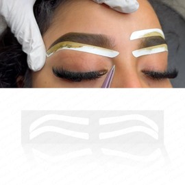 Guapa Disposable Eyebrow Design Stencil Airbrush Tint Stickers Easy Application Brow Tinting for Shaping Single Eyebrow Type Option with Shapes Available