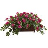 Nearly Natural Bougainvillea Artificial Decorative Planter Silk Plants, Pink
