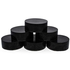 Set of 6 Pure Filtered Black Circle Beeswaxes 4.8 oz Total