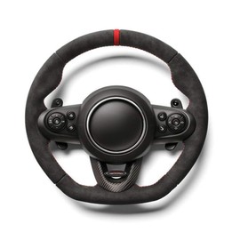 iJDMTOY Sports Red CNC Billet Aluminum Larger Paddle Shifter Replacement Compatible with Mini Cooper F54 F55 F56 F57 F60 S & JCW Models