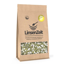 LinsenZeit - Green Mung Beans Halved 600g - Mung Dal Chilka - Great Protein Source - Vegan, No Additives & Premium Quality