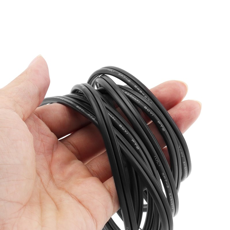 RTNLIT 8FT Lamp Cord with On/Off Button Switch and Polarized
