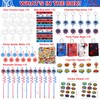 Ohjijinn 146Pcs Spider Party Favors, including Gift Bags, Stickers, Drinking
