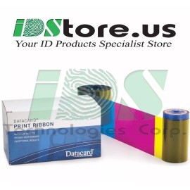 Datacard 534000-002 Color Ribbon Kit YMCKT 250 Images & 500 GQ Blank PVC Cards