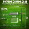 GARLLEN Swivel Campfire Grill, Portable Camping Grates with Heat-Resistant Mesh