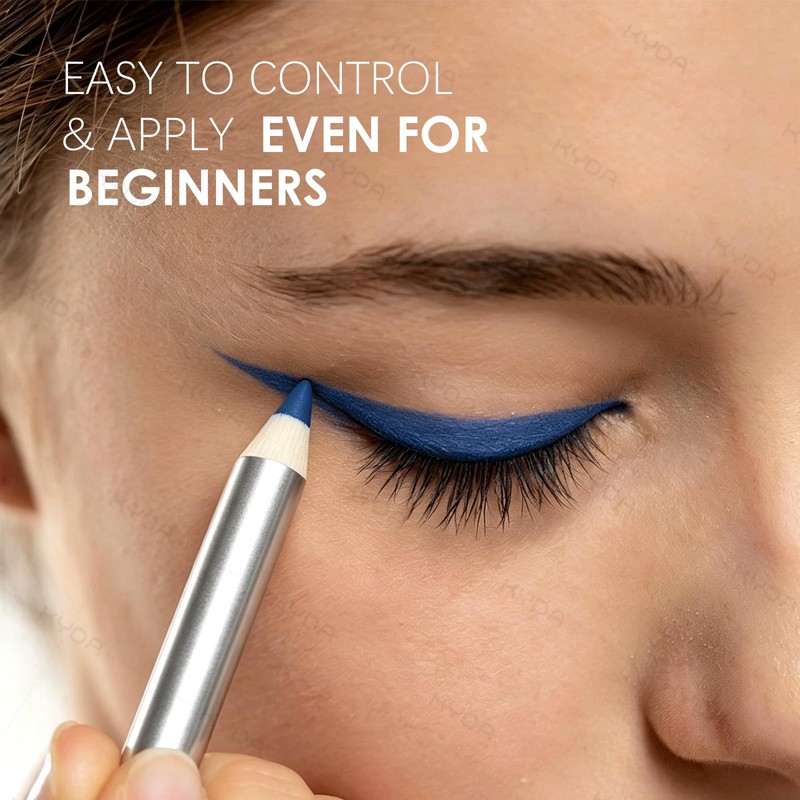 KOSRA Matter Eyeliner-Stift, Wasserfest, Wischfest Eyeliner -6#Black