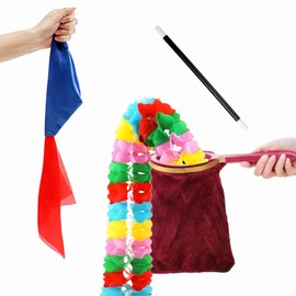 Xfunjoin 4Pcs Magic Trick Set for Stage Performances | Easy Magic Kit with Change Bag Routine | Perfect for Beginners