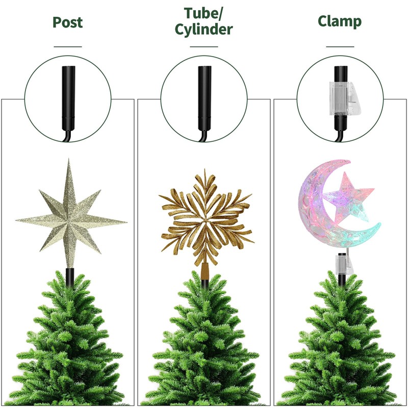 Christmas Tree Topper Holder - Twist On Universal Stabilizer with