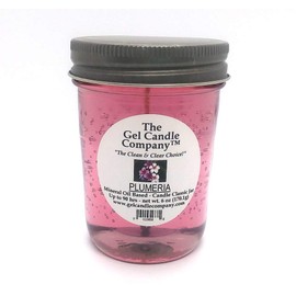 Tropical Floral of Plumeria 90 Hour Mineral Oil Based Classic Jar Candle Burns Clean and Long