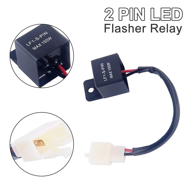 Yosoo 2 Pin 12V Auto Motocicleta LED Luz Indicadora de