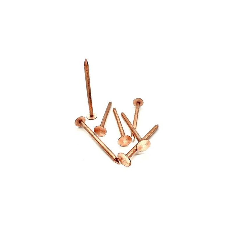 10 PCS Copper Clout Nails Roofing Slate Felt Nail, Tree