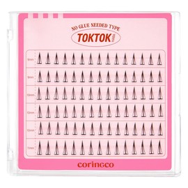 Corinco Toktokhara No Glue Eyelashes, Filter, 1 Piece / 코링코 톡톡하라 노글루 속눈썹, 필터, 1개