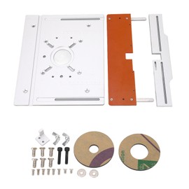 Router Table Insert Plate Aluminum Alloy Wood Milling Flip Board Woodworking Lift System Mounting Plate