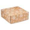 Kraft Snowflakes Gourmet Shipping Boxes - 8 x 8 x
