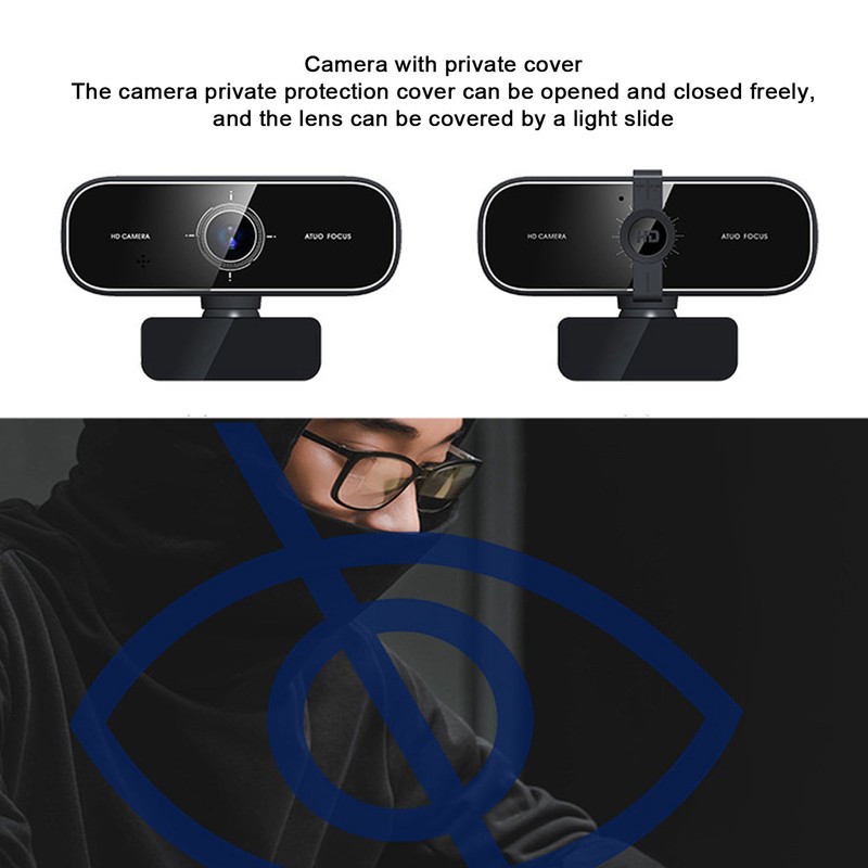Computer Camera High Definition Viewing Angle Adjustable Auto Focus USB
