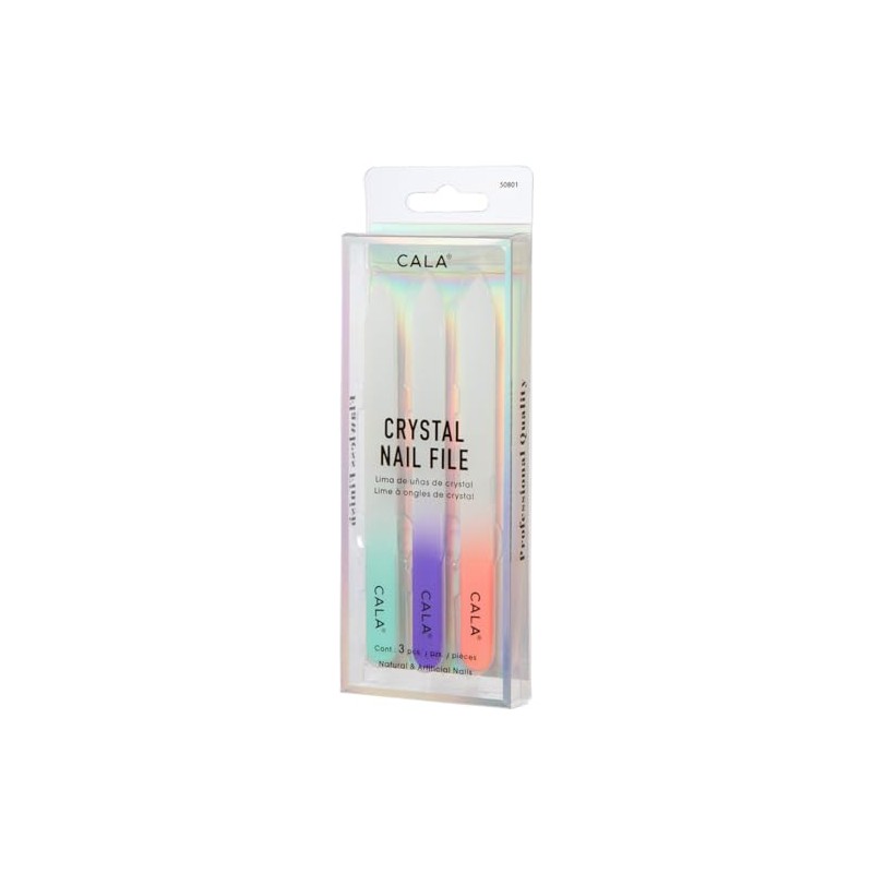 CALA - juego lima de uñas de cristal, 3 piezas