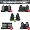 SAPUBK Front Seat Covers Sets Replace for 1996-2009 Chevy Express
