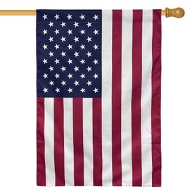 Bradford American House Flag 28x40 Inches Made in USA, Double Side American USA Garden Flag for Outside Room House Yard Indoor
