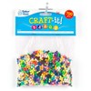 Baker Ross EK1288 Tri-Beads Plastic Beads Assorted Colours Jewellery Making
