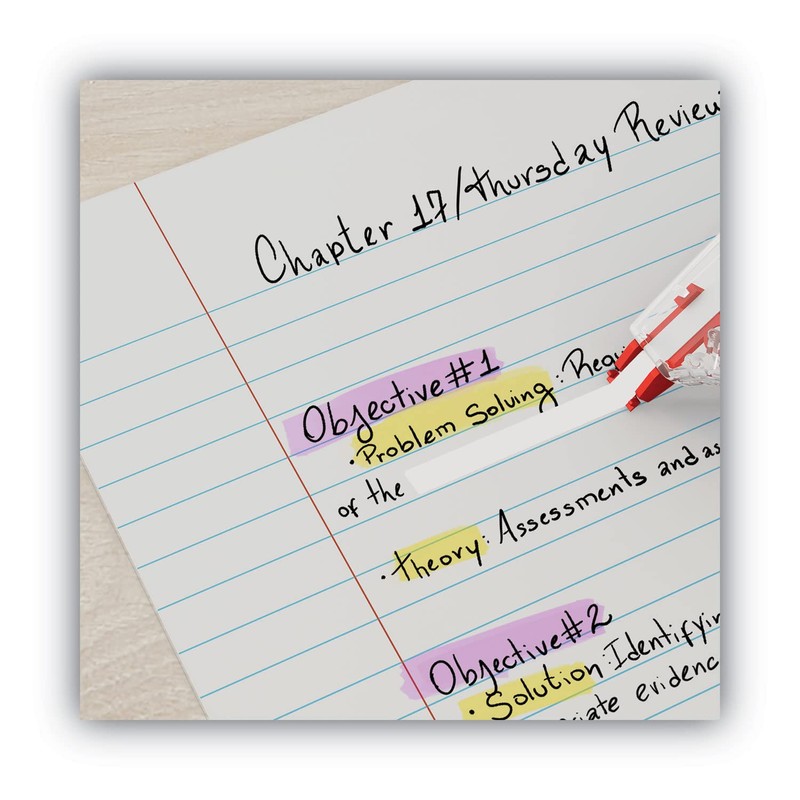 Universal 75612 Correction Tape, Sidewinder, Non-Refillable, 1/4-Inch x 394-Inch, 10/Pack