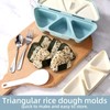 Sinbana 6 in 1 Onigiri Mold, Blue PP Triangle Rice