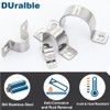FamlTol 3/4 Inch Stainless Steel Conduit Clamps 2 Hole Pipe