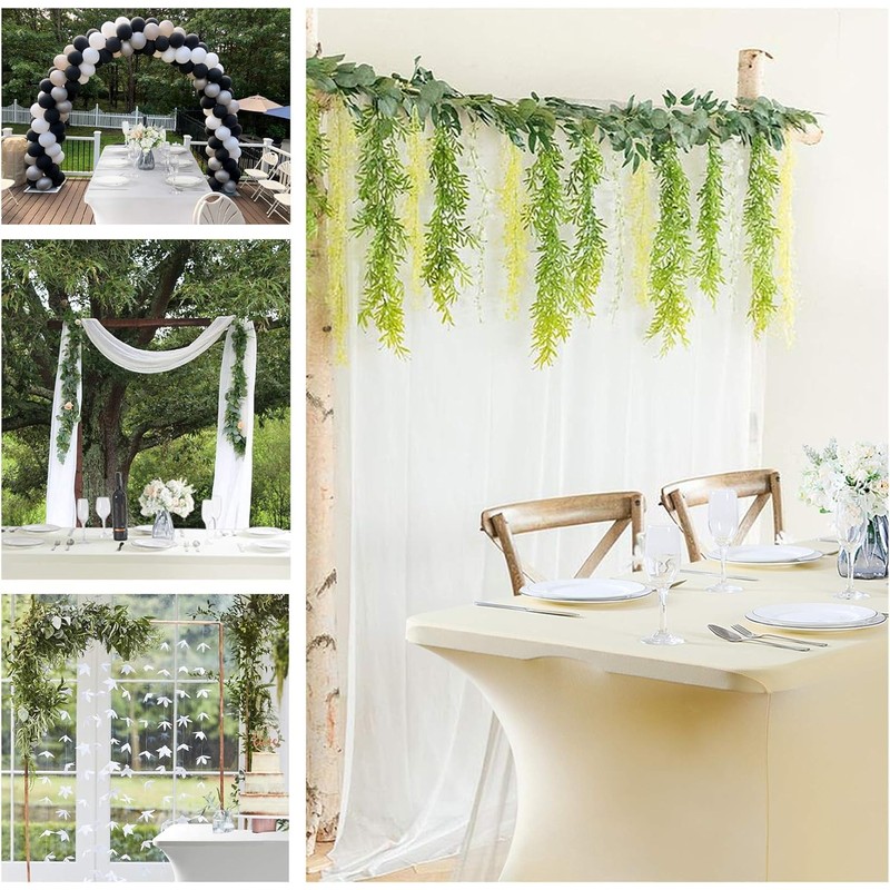 6ft Stretch Spandex Table Cloth for Standard Folding Tables -